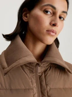 Calvin Klein Padded Ribbed Waist Coat -Everywear Shop K20K206716 PKO alternate3