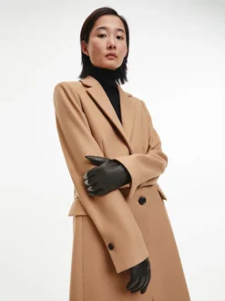 Calvin Klein Leather Gloves -Everywear Shop K60K608652 BAX alternate1