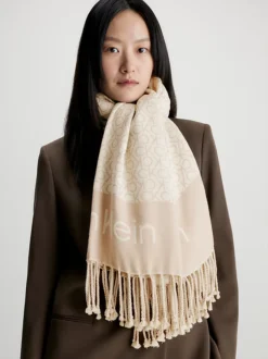 Calvin Klein Logo Scarf -Everywear Shop K60K611118 PBP alternate2