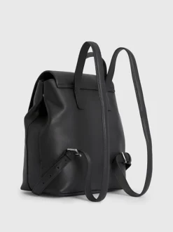 Calvin Klein Faux Leather Flap Backpack 10 Calvin Klein Faux Leather Flap Backpack -Everywear Shop K60K611168 BAX alternate3