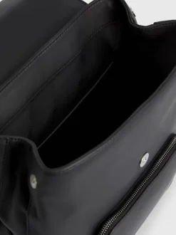 Calvin Klein Faux Leather Flap Backpack 11 Calvin Klein Faux Leather Flap Backpack -Everywear Shop K60K611168 BAX alternate4