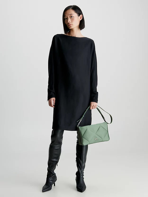 Calvin Klein Satin Quilted Shoulder Bag 4 Calvin Klein Satin Quilted Shoulder Bag - Image 2