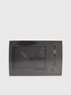 Calvin Klein Quilted Wallet And Keyring Gift Set -Everywear Shop K60K611329 BAX alternate1
