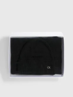 Calvin Klein Scarf And Beanie Gift Set -Everywear Shop K60K611331 BAX alternate1