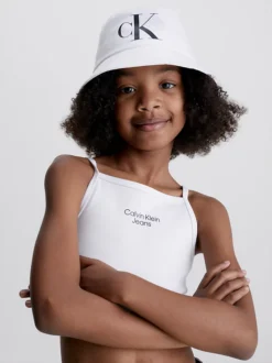 Calvin Klein Kids Organic Cotton Bucket Hat -Everywear Shop KZ0KZ00005 YCD alternate2
