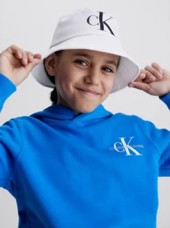 Calvin Klein Kids Organic Cotton Bucket Hat -Everywear Shop KZ0KZ00005 YCD alternate3