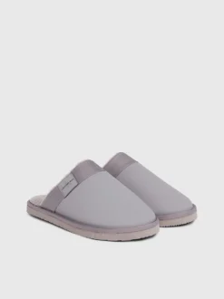 Calvin Klein Faux Leather Mule Slippers -Everywear Shop YM0YM00758 0IV alternate1