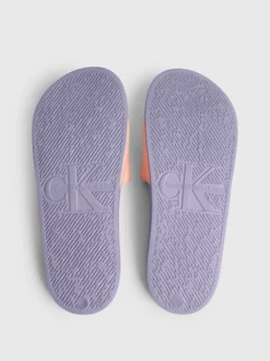 Calvin Klein Canvas Sliders -Everywear Shop YW0YW00103 VUP alternate5