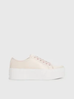 Calvin Klein Recycled Satin Platform Trainers