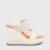 Calvin Klein Recycled Lycra Platform Wedge Sandals -Everywear Shop YW0YW01073 ACF main