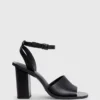 Calvin Klein Leather Heeled Sandals