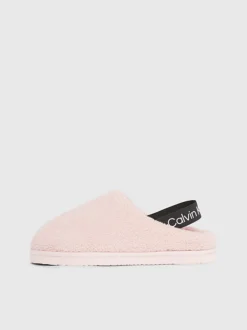 Calvin Klein Faux Shearling Slippers -Everywear Shop YW0YW01157 0J2 alternate5