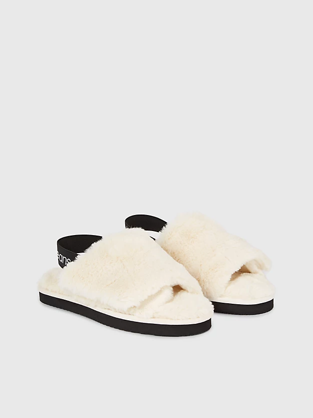 Calvin Klein Faux Fur Slippers 4 Calvin Klein Faux Fur Slippers - Image 2