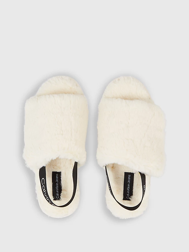 Calvin Klein Faux Fur Slippers 5 Calvin Klein Faux Fur Slippers - Image 3