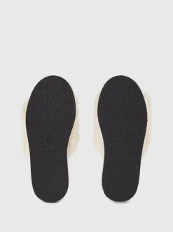 Calvin Klein Faux Fur Slippers 12 Calvin Klein Faux Fur Slippers -Everywear Shop YW0YW01158 0LA alternate4