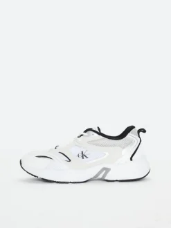 Calvin Klein Suede And Mesh Trainers -Everywear Shop YW0YW01328 0K8 alternate5